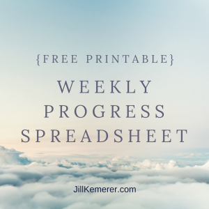 Weekly Progress Spreadsheet