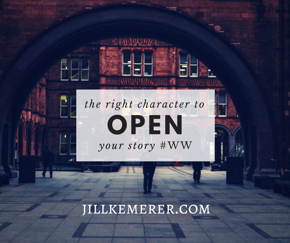 The right character to open your story #ww