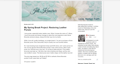 Jill Kemerer | Restoring Leather Purses