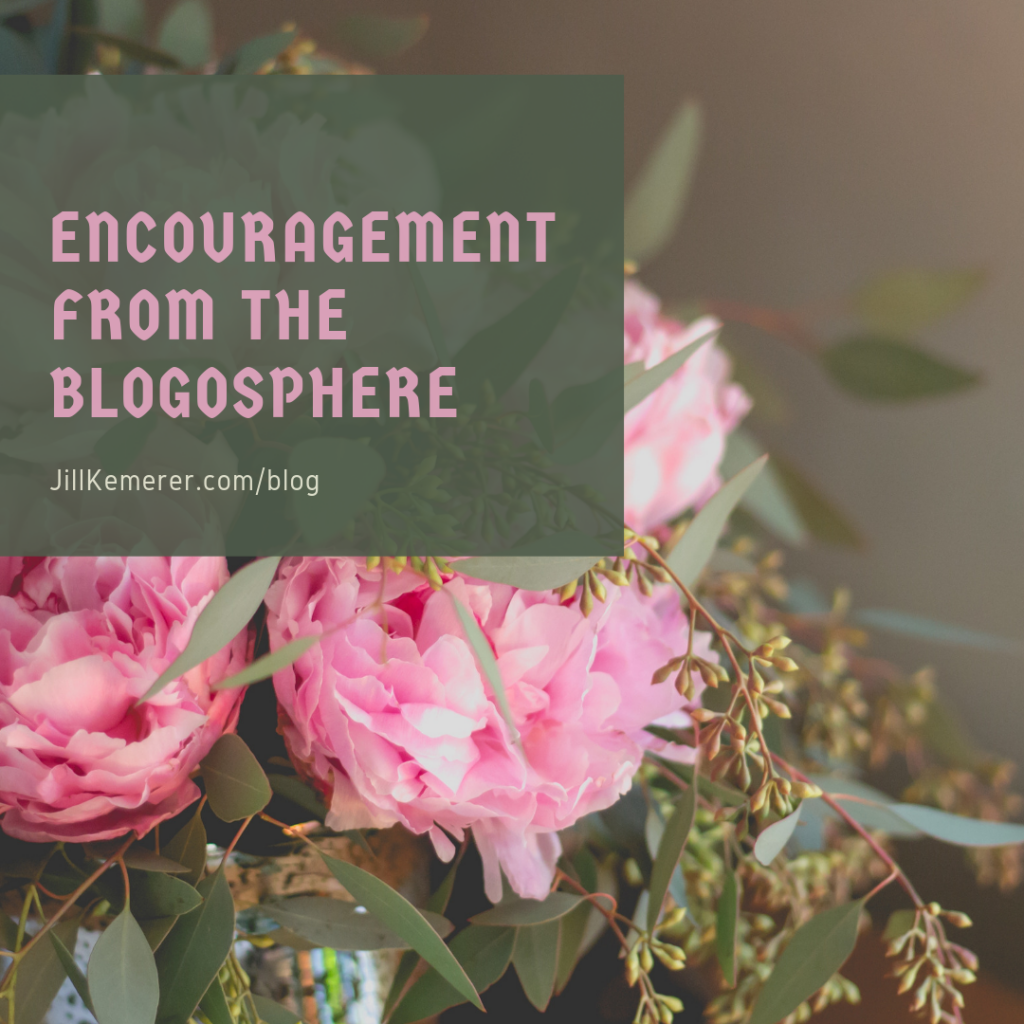Encouragement from the Blogosphere, Jill Kemerer blog