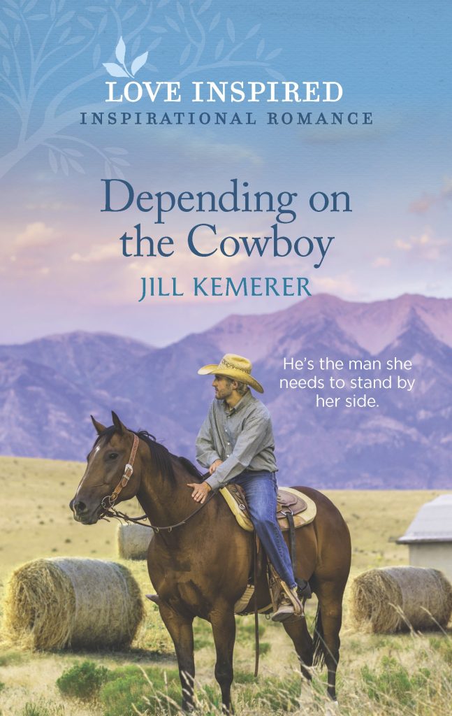 Depending on the Cowboy (small). Jill Kemerer. jillkemerer.com, February 2023. Love Inspired. Wyoming Ranchers book 4